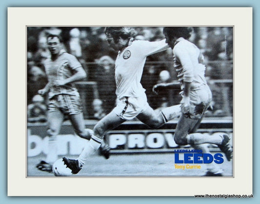 Leeds United Tony Currie. 2000 Mounted Print (ref AD4046)