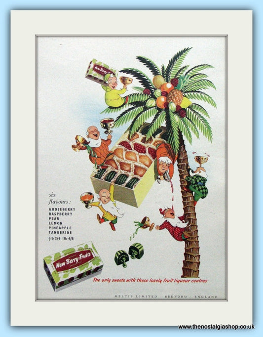 Meltis New Berry Fruits 1953 Original advert (ref AD829)