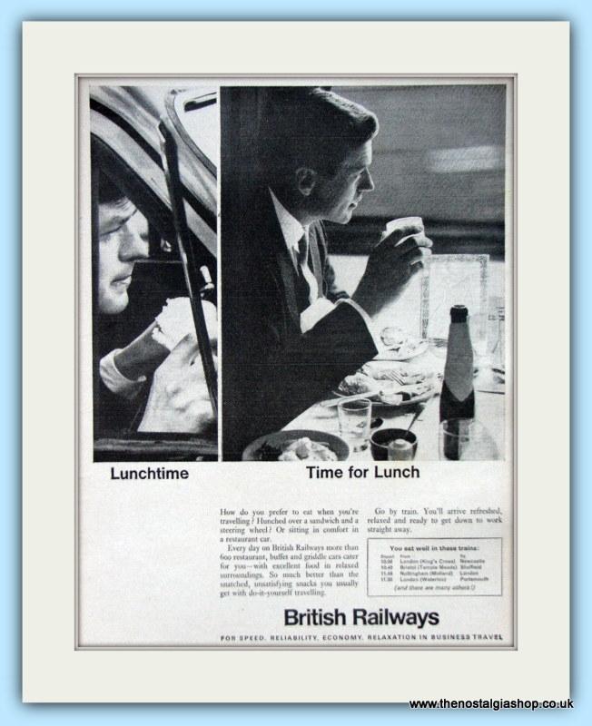 British Railways Set Of 3 Original Adverts 1964 (ref AD6525)