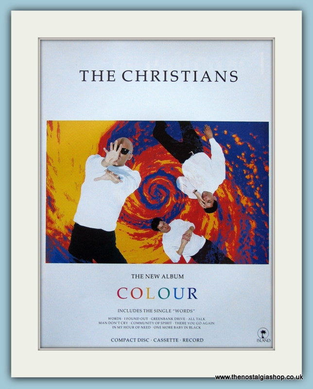 The Christians Colour Original Advert 1990 (ref AD4105)