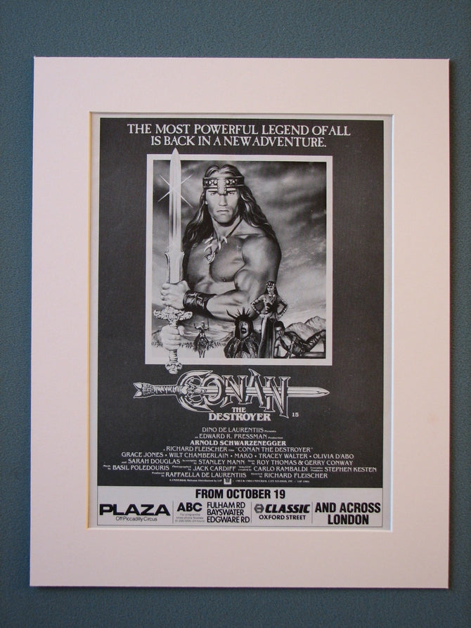 Conan the Destroyer 1984 Original advert (ref AD422)