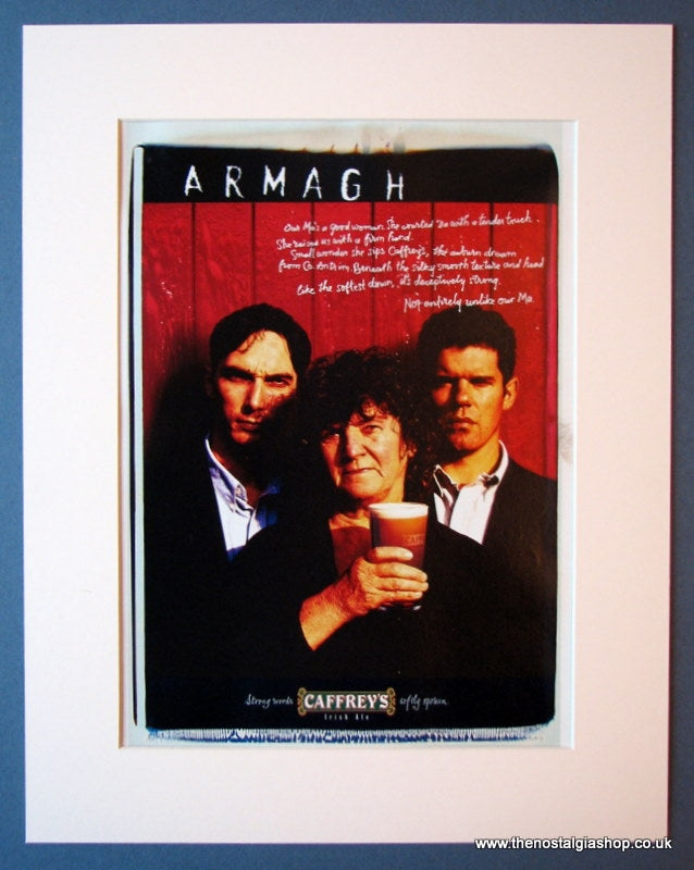 Caffrey's Irish Ale. Armagh. Original advert 1996 (ref AD1198)