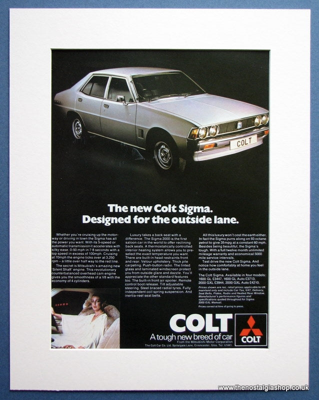 Colt Sigma 1977 Original Advert (ref AD1484) – The Nostalgia Shop