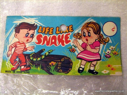 Toy Snake 1960s still sealed. (ref nos060i)