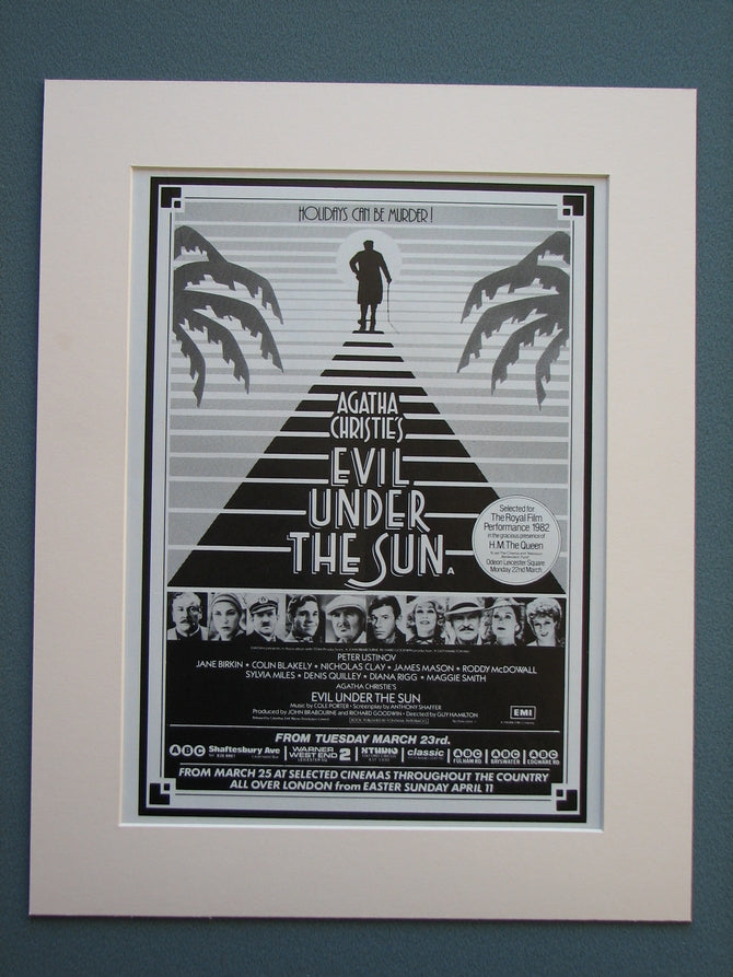 Evil Under The Sun 1982 Original advert (ref AD708)