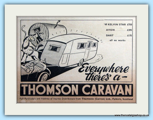 Thomson Caravans Original Advert 1949 (ref AD5066)