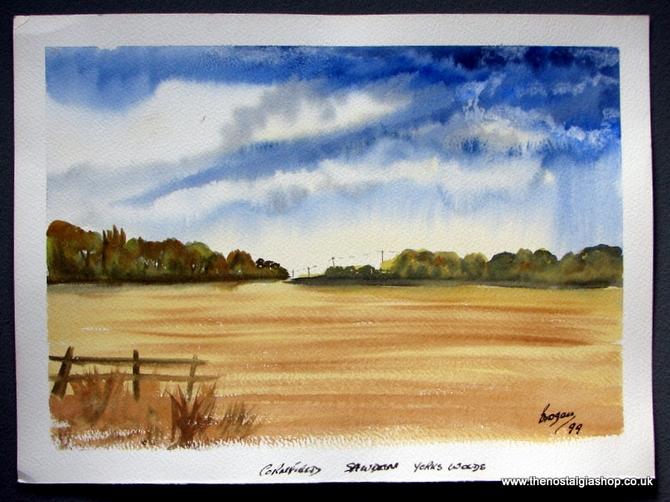 Sawdon Yorkshire Wolds. Original Watercolour by Brian Brogan