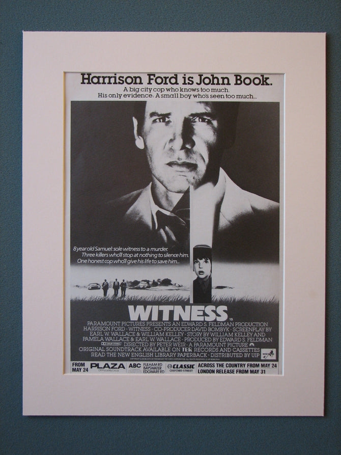 Witness Original Advert (ref AD418)