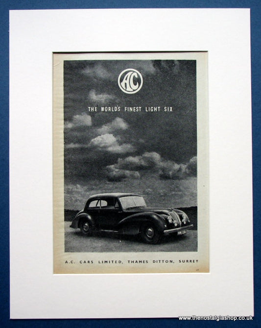 AC 1952 Original Advert (ref AD1449)