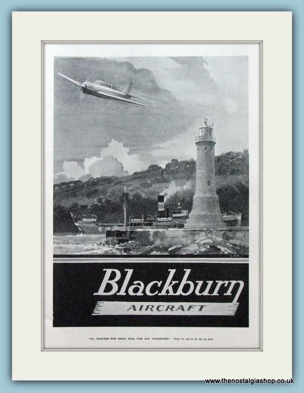 Blackburn Aircraft. Original Advert 1938 (ref AD4216)