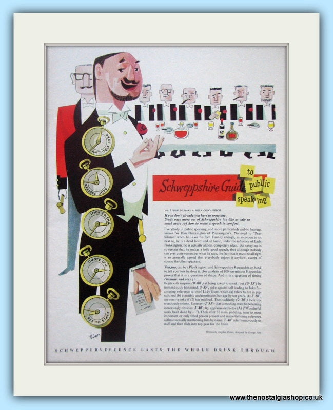 Schweppshire Guide Original Advert 1959 (ref AD5004)