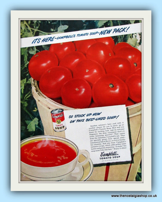 Campbell's Tomato Soup. Original Advert 1950s (ref AD8130)