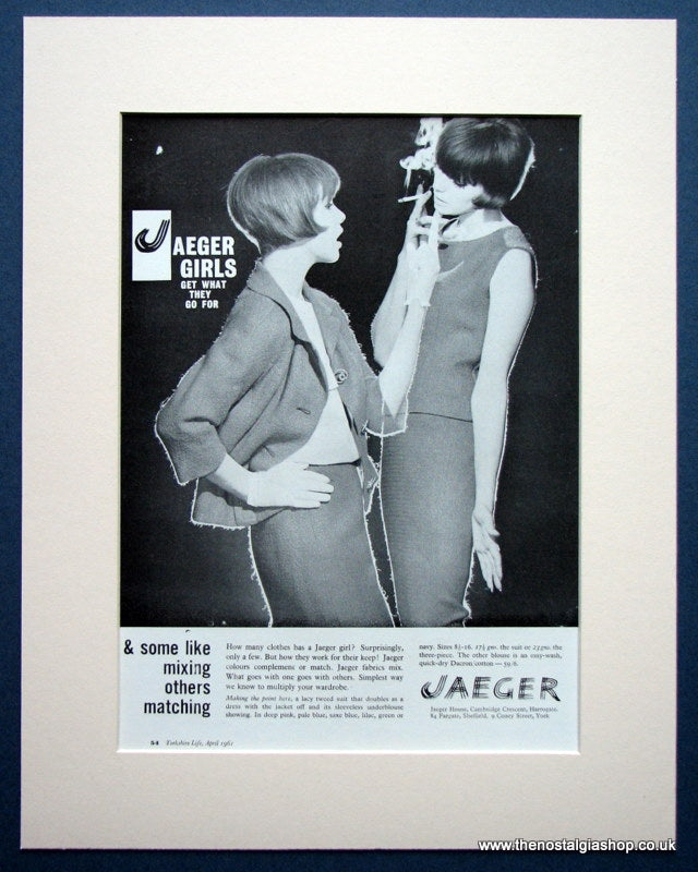 Jaeger 1961 Original Advert (ref AD979)