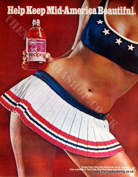 Faygo Diet Redpop. Original Advert 1970 (ref AD4005)