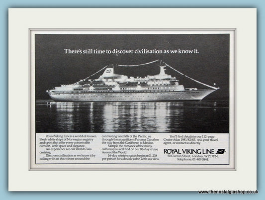 Royal Viking Line Original Advert 1981 (ref AD2272)