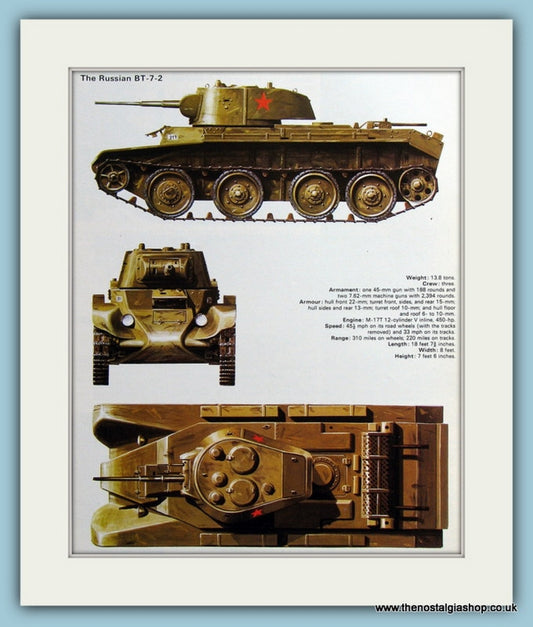 Russian BT-7-2 Print (ref PR467)