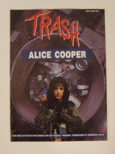 Alice Cooper - Trash 1989 original advert(AD5008K)