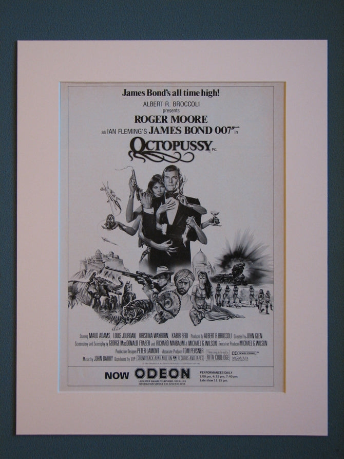 Octopussy, James Bond.  Original advert (ref AD407)