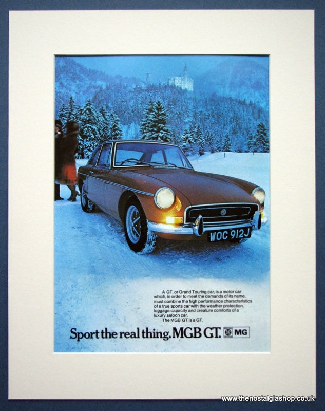 MGB GT. Original advert 1971 (ref Ad1359)