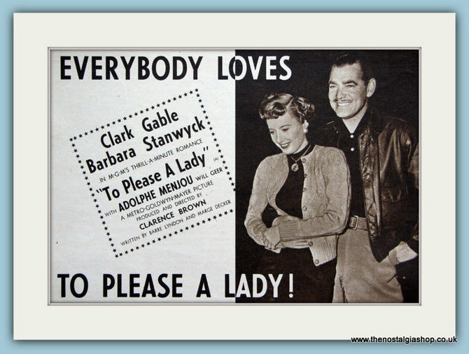 Everybody Loves To Please A Lady, 1951 Original Advert (ref AD3202)