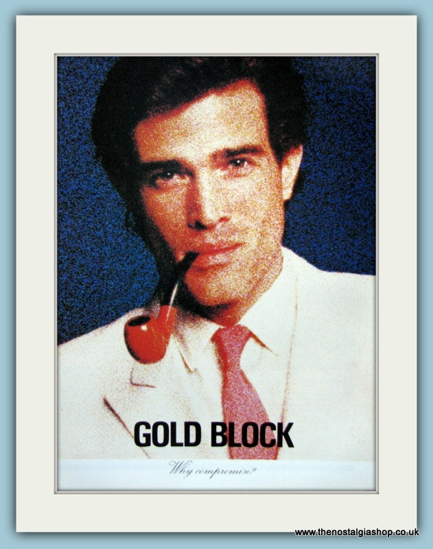 Gold Block Tobacco Original Advert  1982 (ref AD6153)