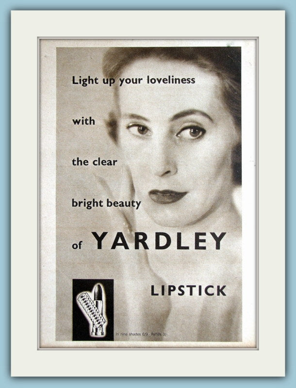 Yarley Lipstick Original Advert 1955 (ref AD3727)