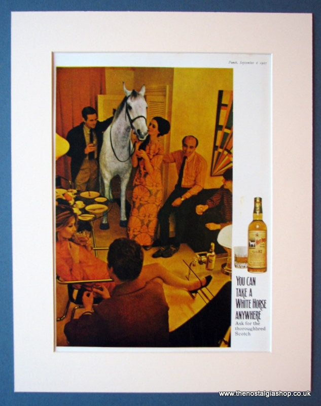 White Horse Whisky Set Of 3 Original Adverts1967/80 (ref AD1181)