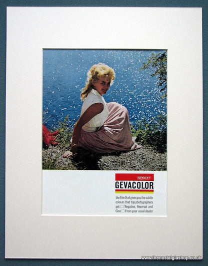 Gevacolor Film Set Of 2 Original Adverts 1963 (ref AD1085)