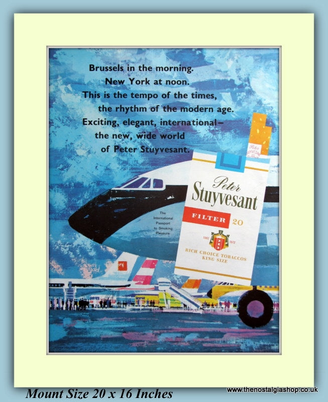 Peter Stuyvesant King Size Cigarettes Original Advert 1963 (ref AD9433)