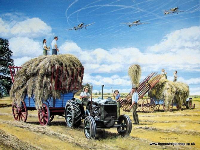 Fordson and Women's Land Army Print (ref N56)