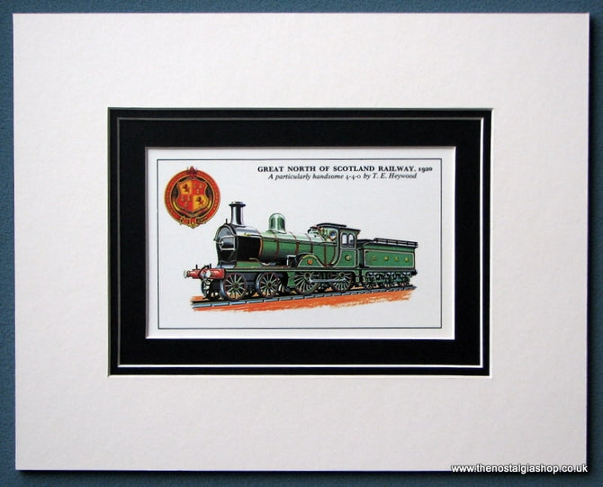Great North Of Scotland Railway 4-4-0 1920 Mounted Print (ref SP7)