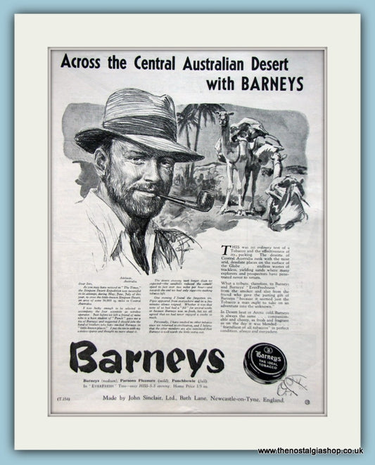 Barneys Tobacco. Original Advert 1939 (ref AD6043)