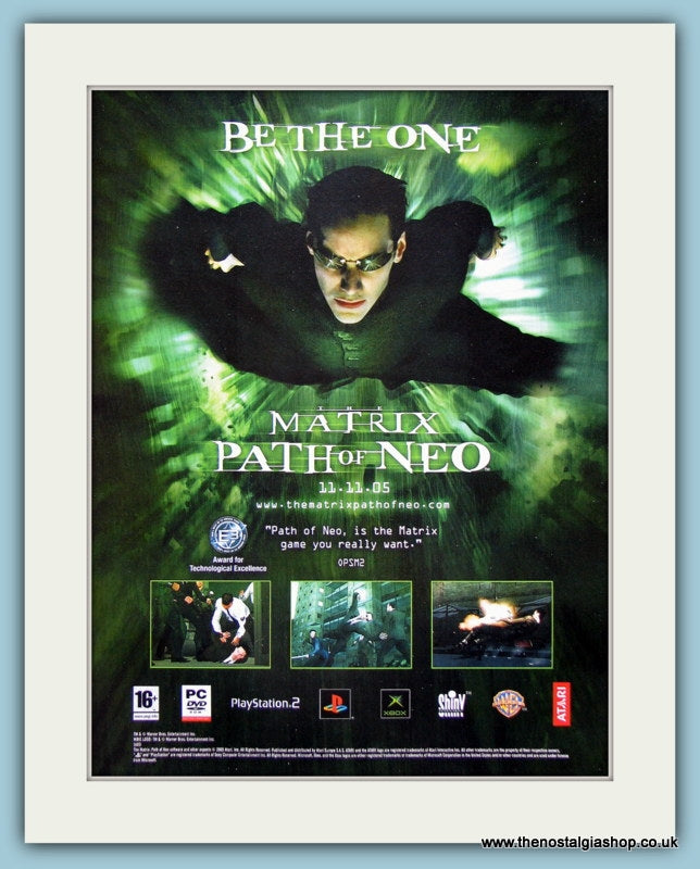 Matrix Path Of Neo Original Advert 2005 (ref AD3964)