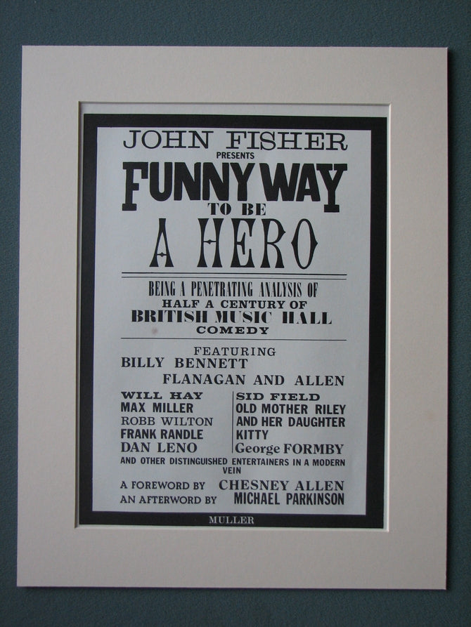 Funny Way to be a Hero 1973 Original advert (ref AD507)