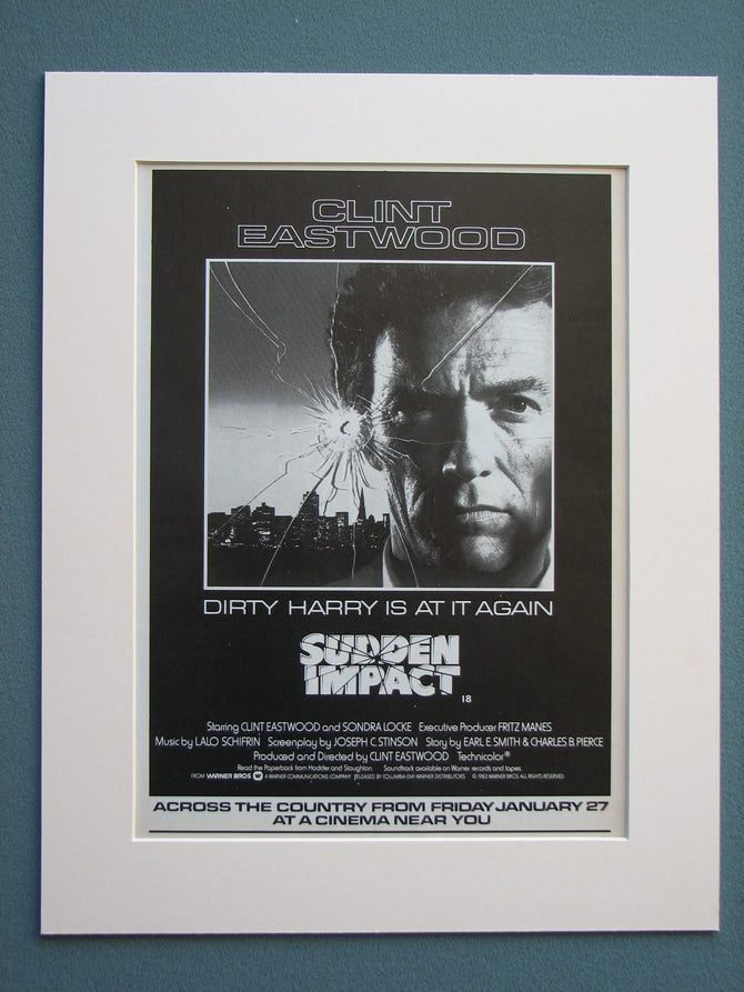 Sudden Impact 1984 Original advert (ref AD649)