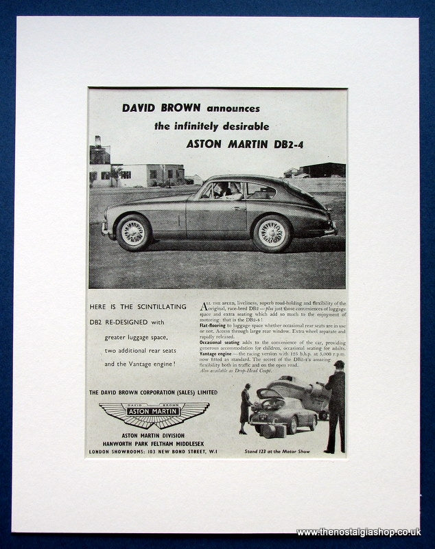 Aston Martin DB2-4 1953 Original Advert (ref AD1439)