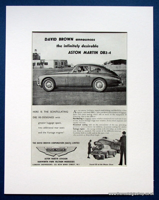 Aston Martin DB2-4 1953 Original Advert (ref AD1439)