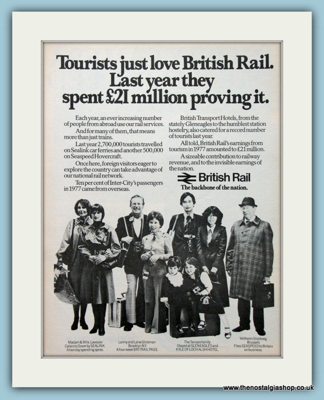 British Rail Original Advert 1978 (ref AD2295)