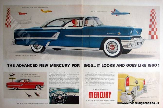 Ford Mercury Montclair. Original Advert 1955 (ref AD4059)