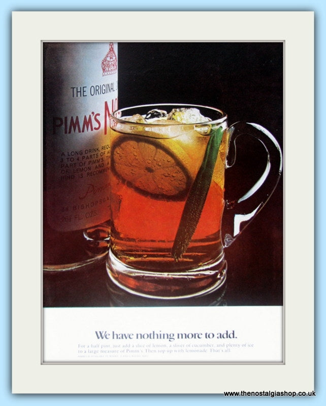 Pimm's. Original Advert 1970 (ref AD4816)