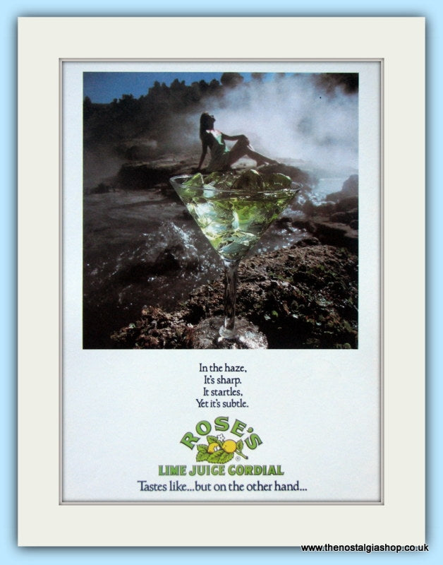 Rose's Lime Juice. Original Advert 1982 (ref AD4864)