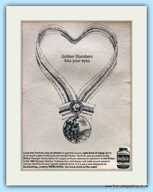 Horlicks 1964 Olympics. Original Advert (ref AD4903)