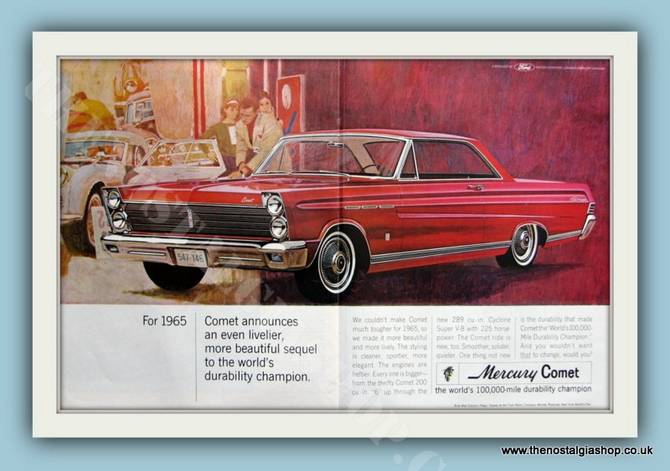 Ford Mercury Comet 1965. Original Advert (ref AD8154)