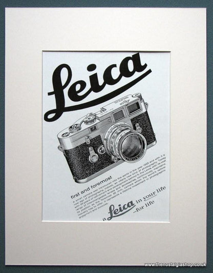 Leica Cameras Set Of 2 Original Adverts 1963 (ref AD1035)