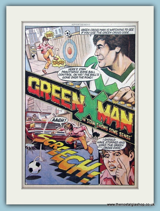 Green X Code Original Advert 1980 (ref AD6415)