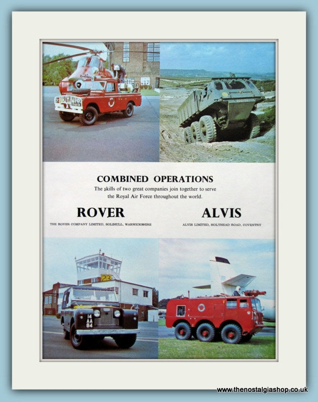 Royal Air Force Rover & Alvis Original Advert 1966 (ref AD6291)