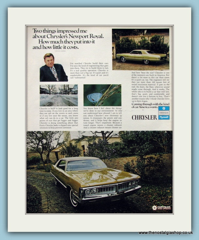 Chrysler Motor Corporation Original Advert 1971 (ref AD8304)