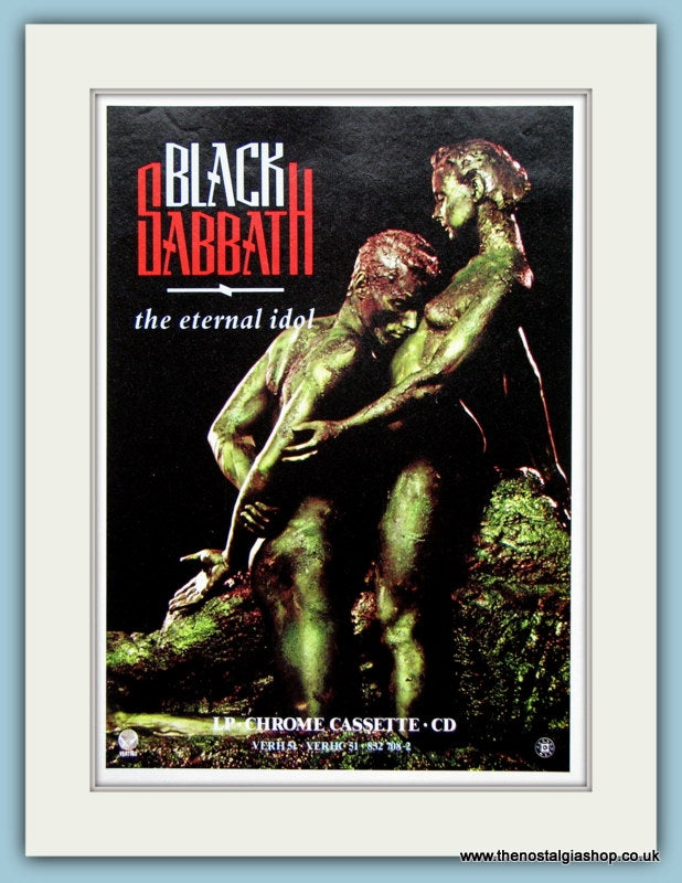 Black Sabbath Original Music Advert 1987 (ref AD3402)