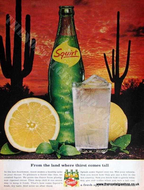 Squirt Drink 1966 Original Advert (ref AD4018)
