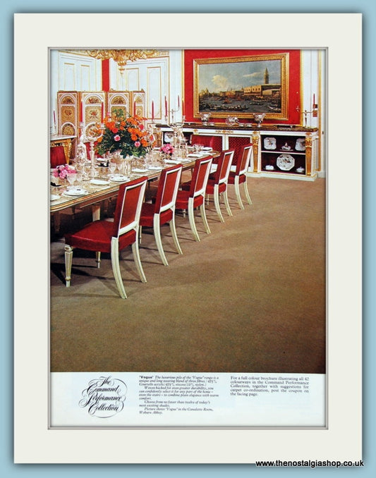 Command Performance Collection Carpets Original Advert 1978 (ref AD2551)